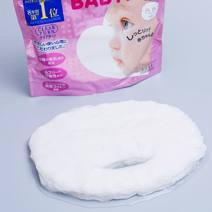 Kose Clear Turn Babyish Moisturizing Mask 50 pcs - Pink