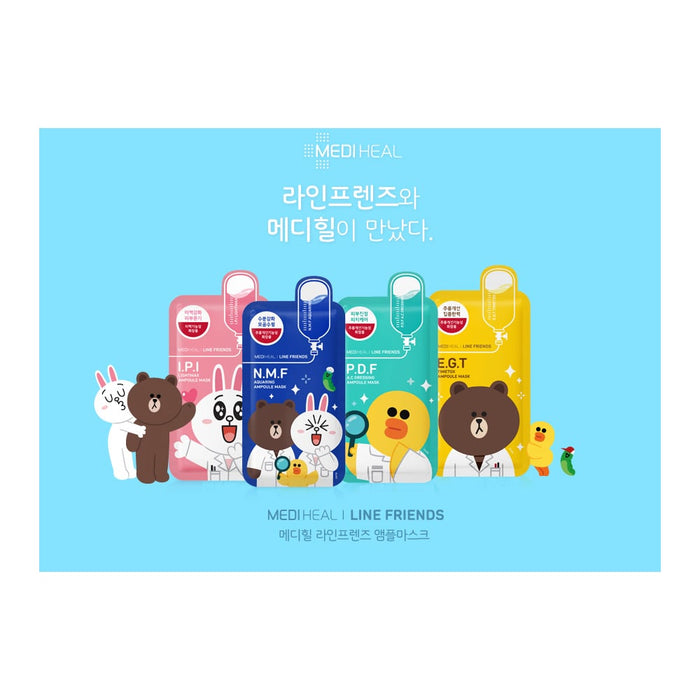 Mediheal E.G.T Time Tox Ampoule Mask x LINE FRIENDS (ORANGE) 10pcs