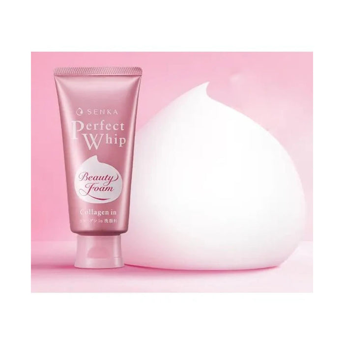Shiseido Senka Perfect Whip Collagen in A Cleansing Foam 120g (Pink)